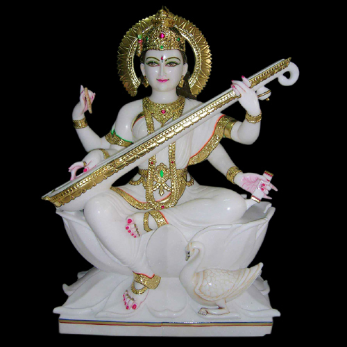 Marble Saraswati Statue