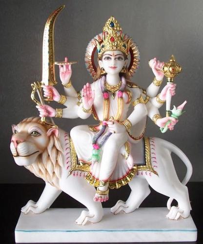 Marble Durga statue