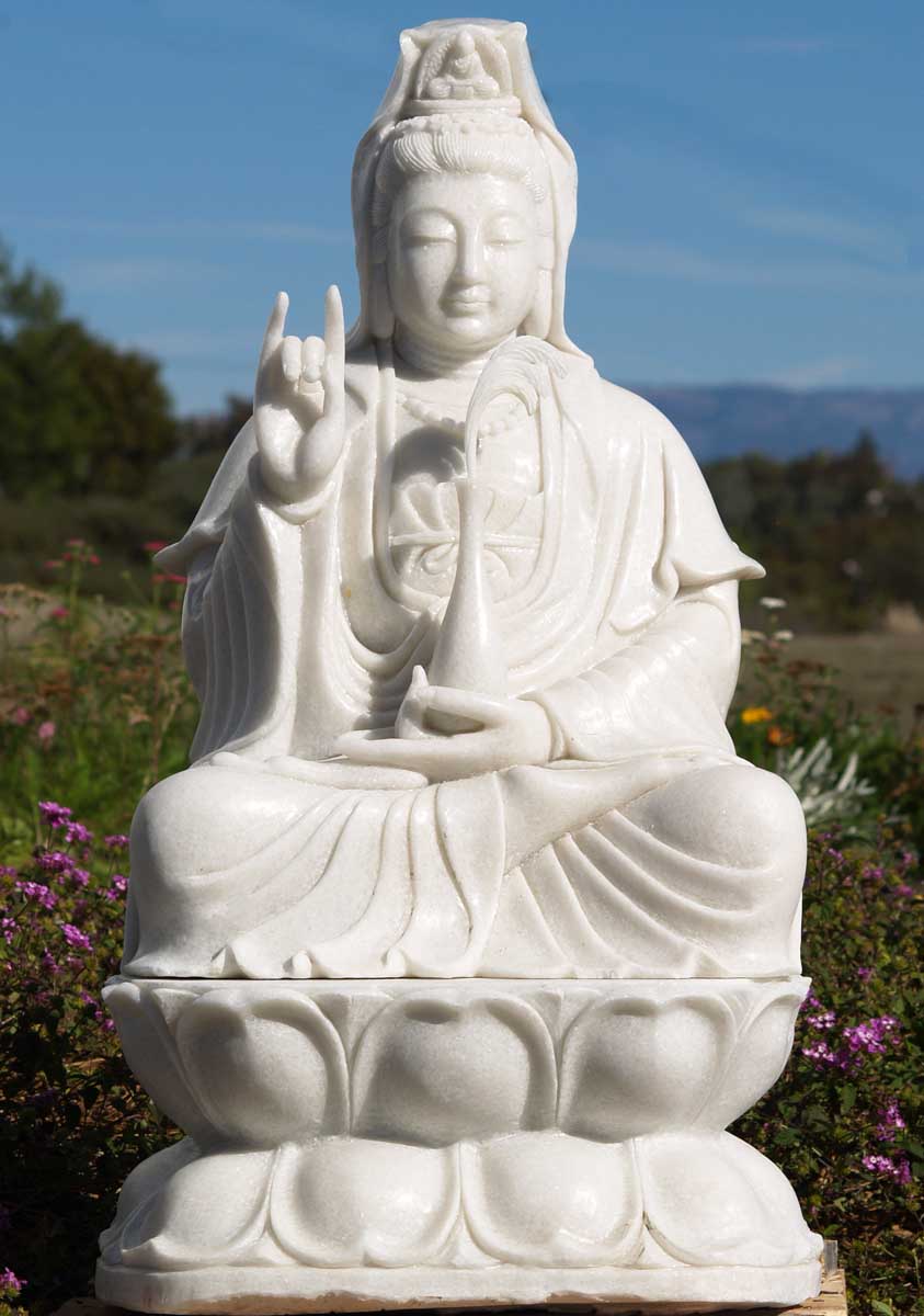 Marble buddha statue