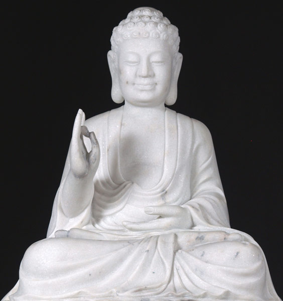 Marble buddha statue