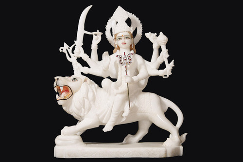 Marble Durga statue