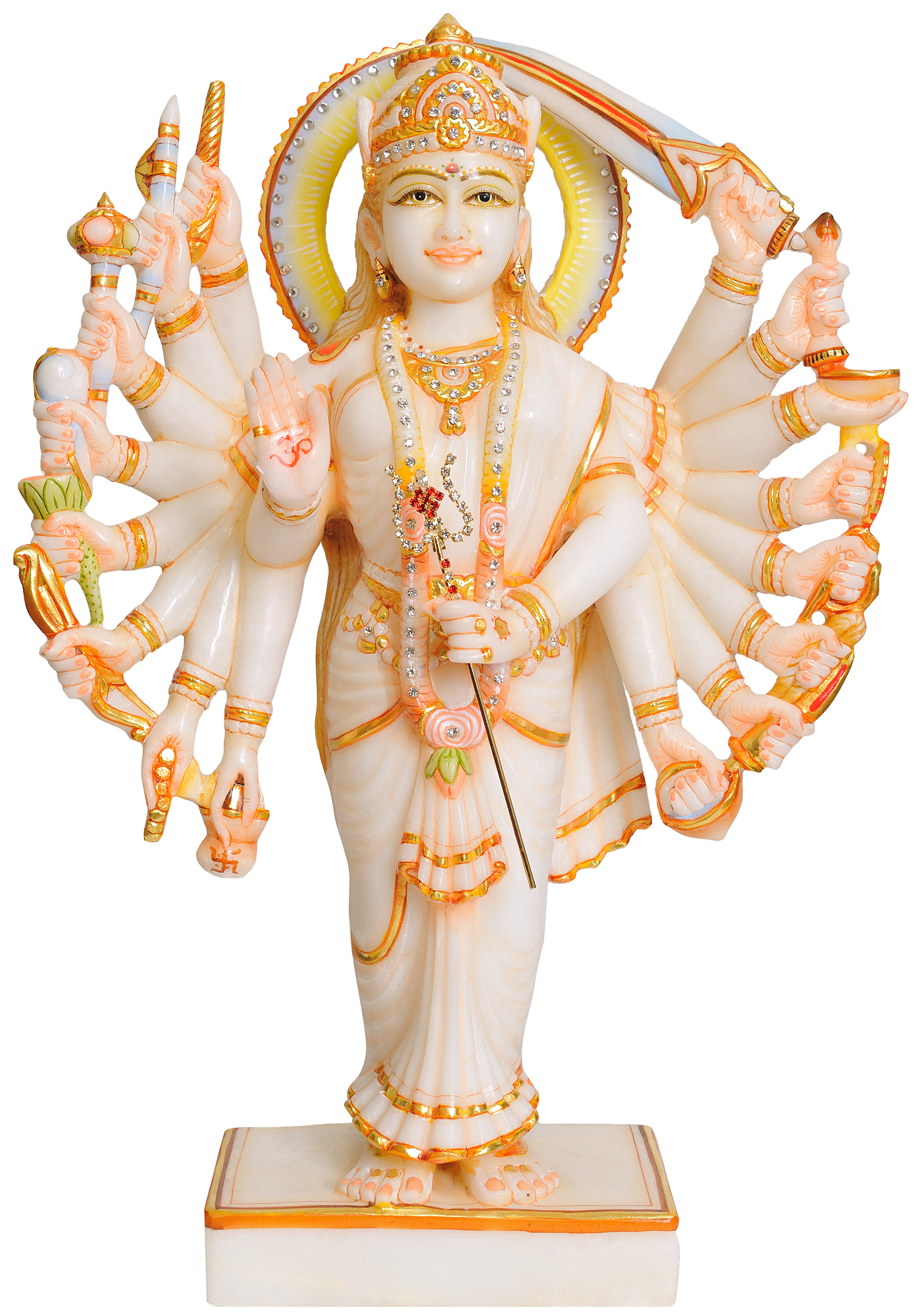 Marble Durga statue