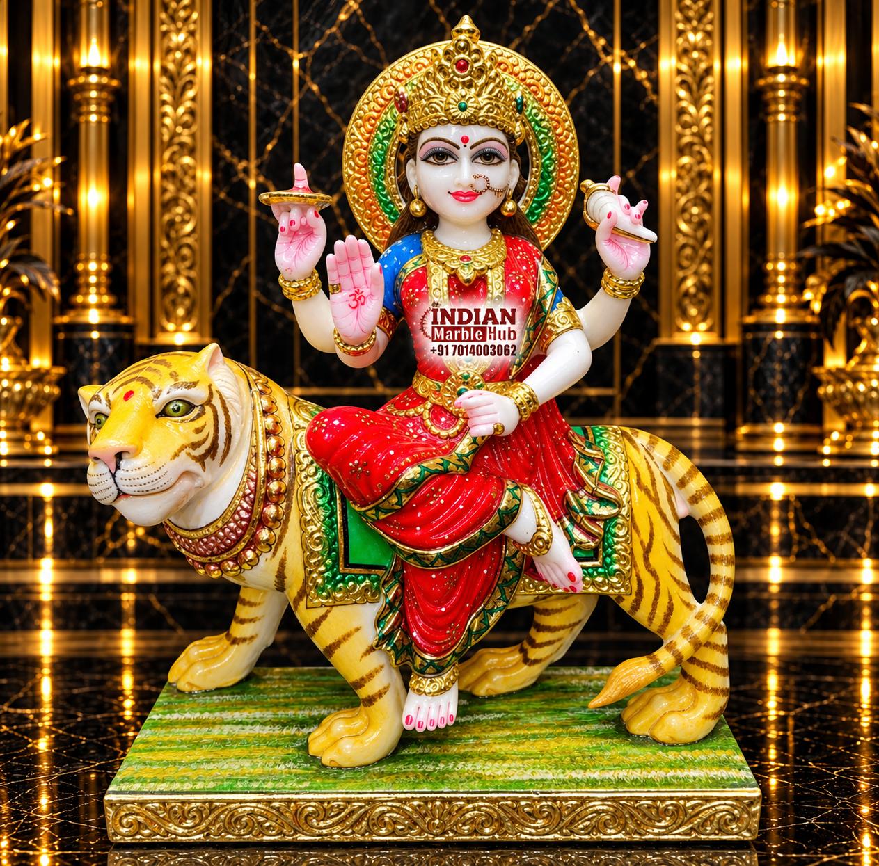 Ambe Mata Marble Statue