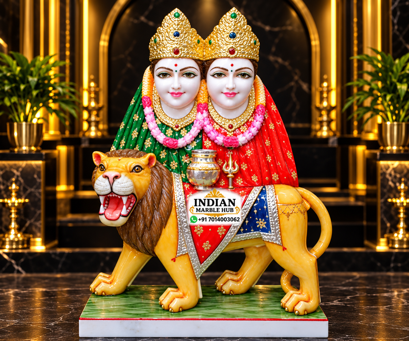 Chamunda Mata Marble Statue