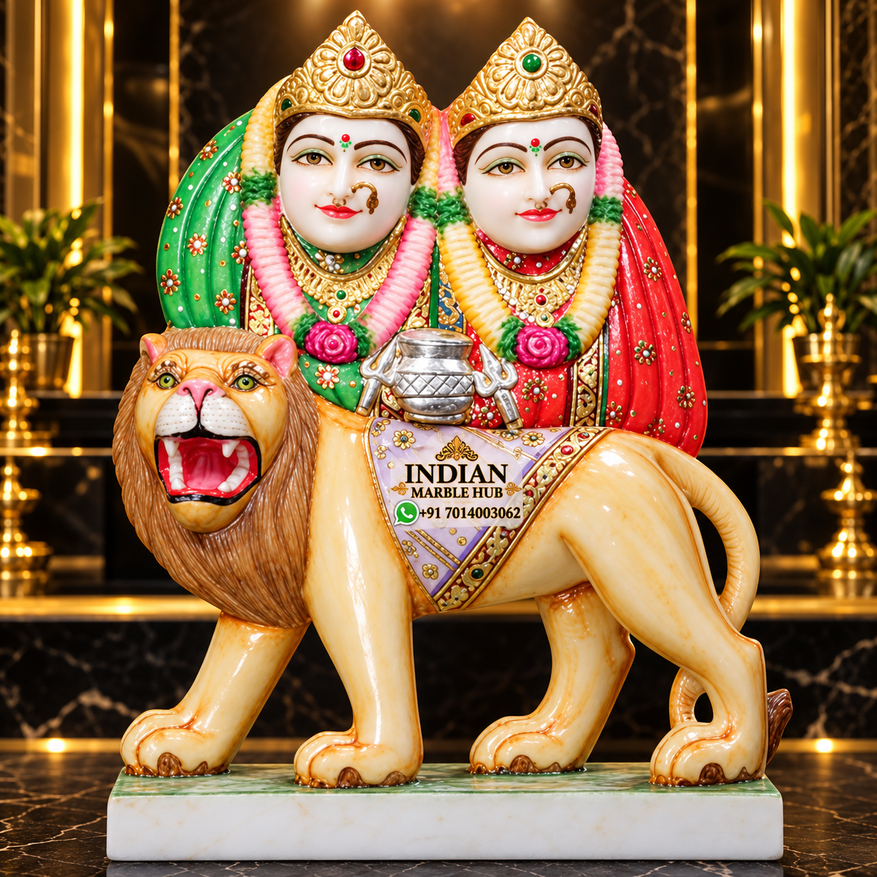 Chamunda Mata Marble Statue