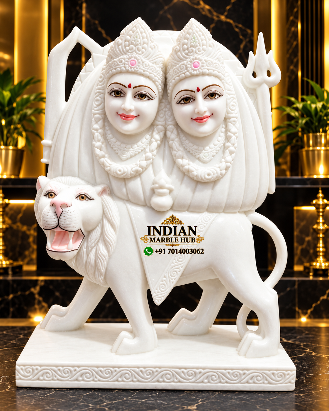 Chamunda Mata Marble Statue