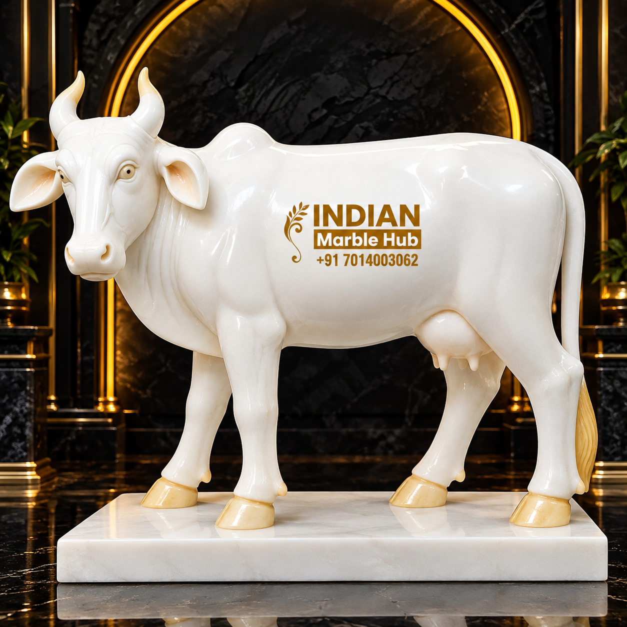 Cow Marble Statue