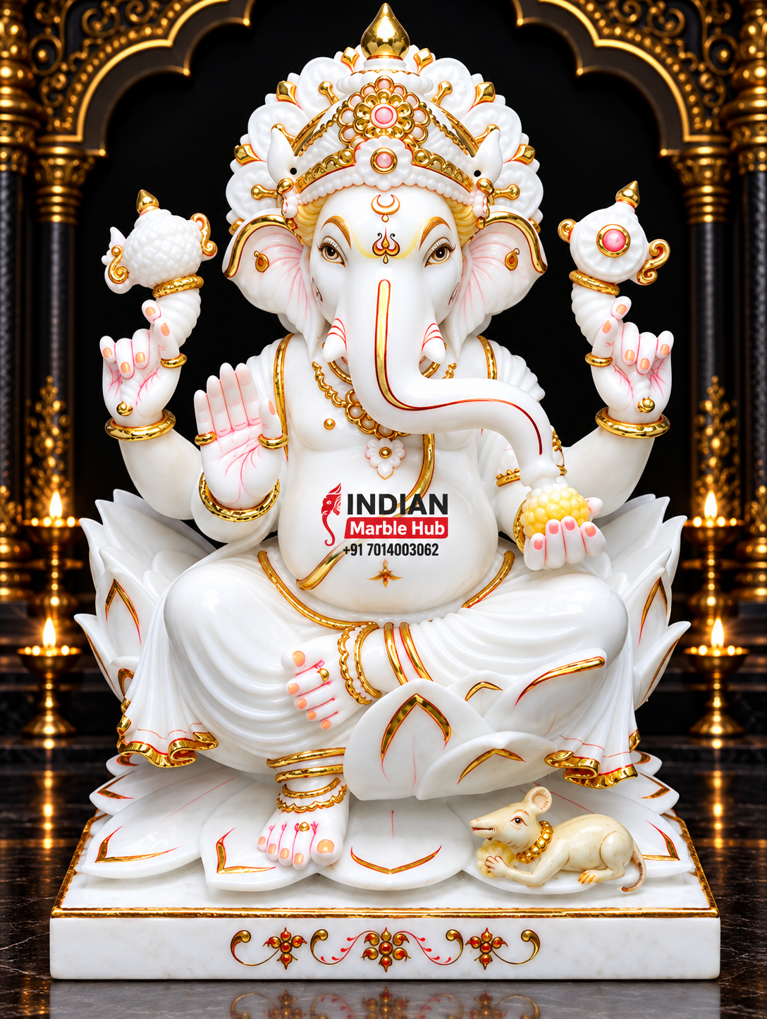 Ganesh Ji Marble Statue
