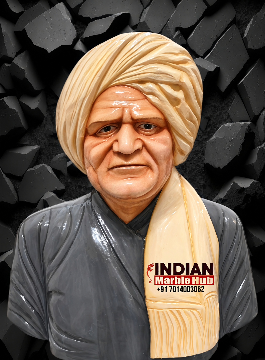 Human Bust Marble Statue