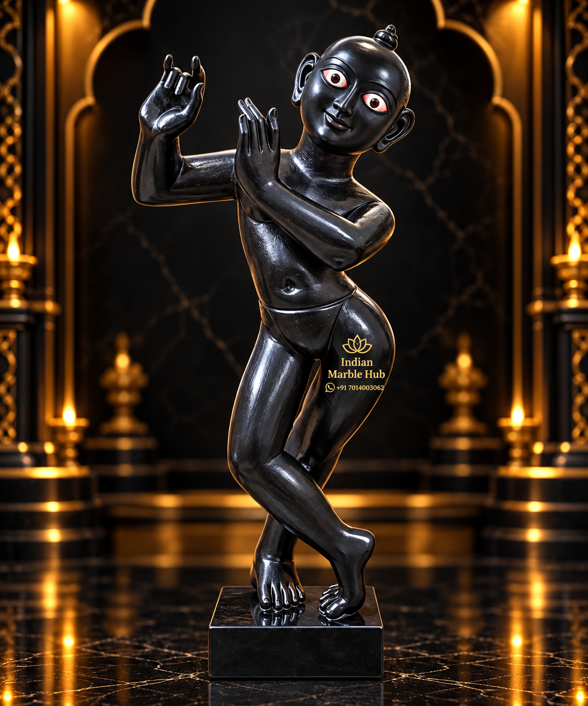 Iskcon Radha Krishna Marble Statue
