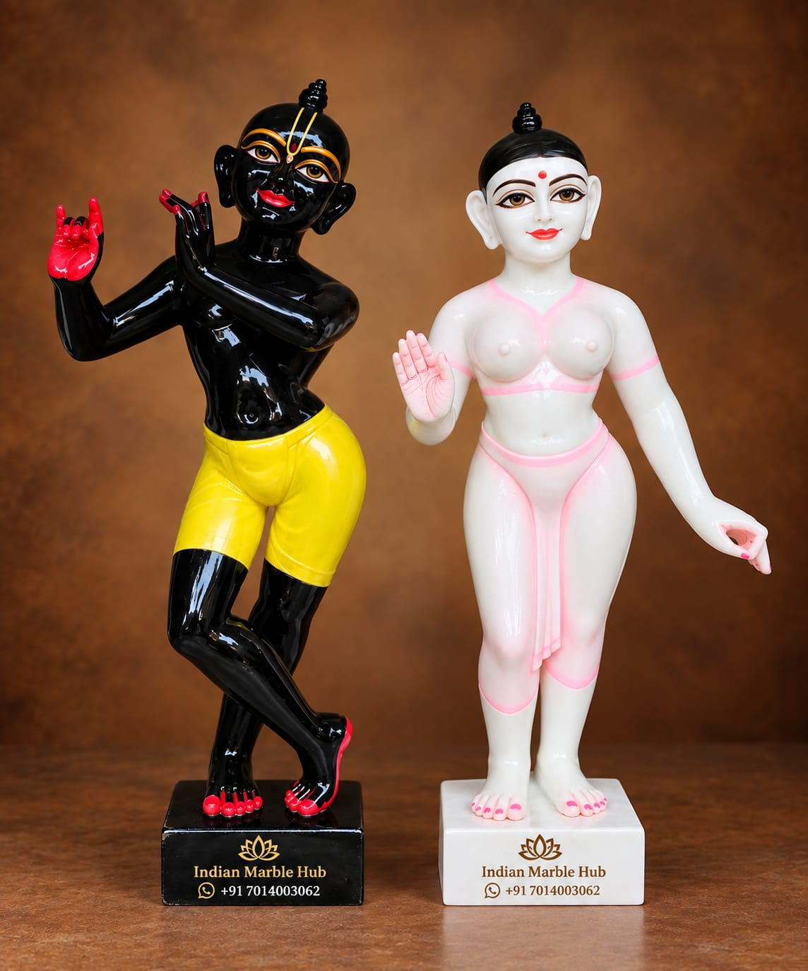 Iskcon Radha Krishna Marble Statue