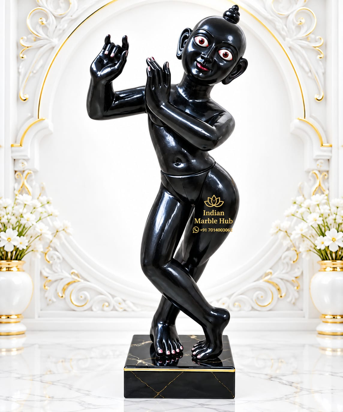 Iskcon Radha Krishna Marble Statue