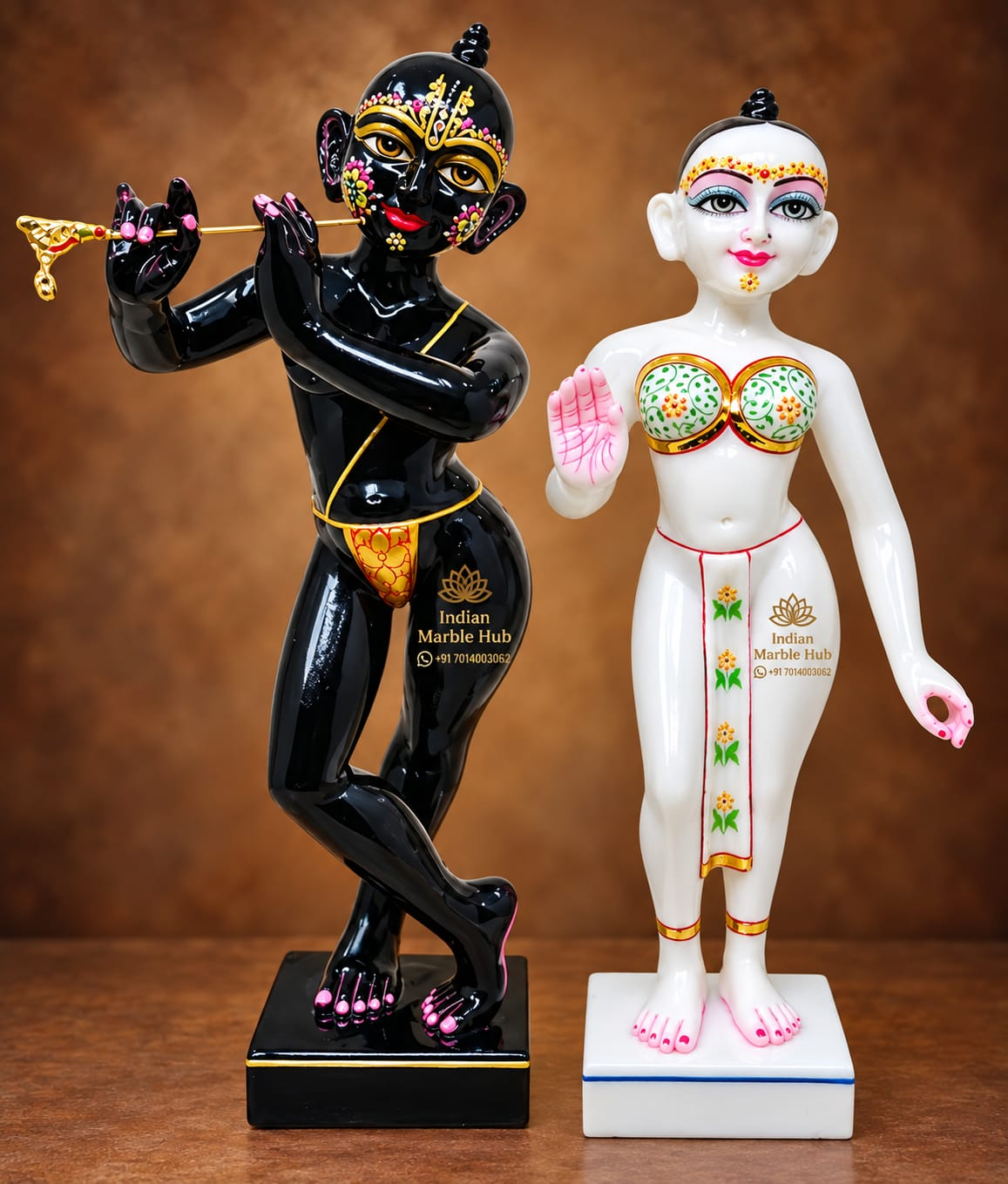 Iskcon Radha Krishna Marble Statue
