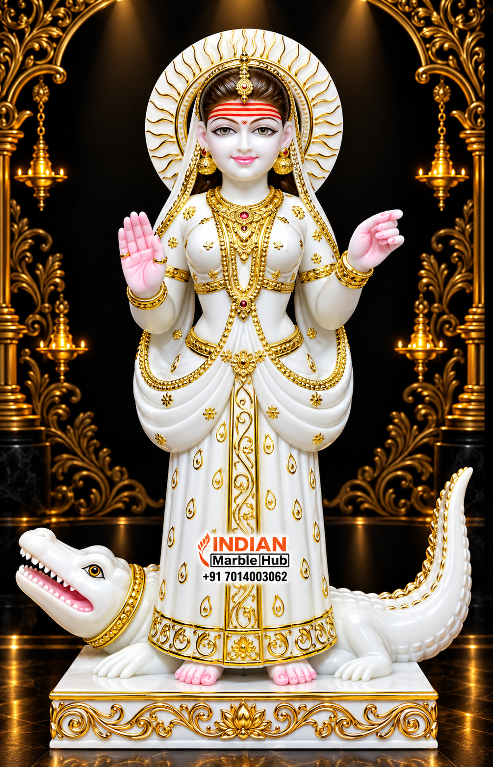 Khodiyar Mata Marble Statue