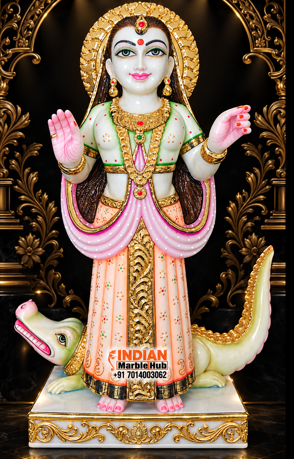 Khodiyar Mata Marble Statue