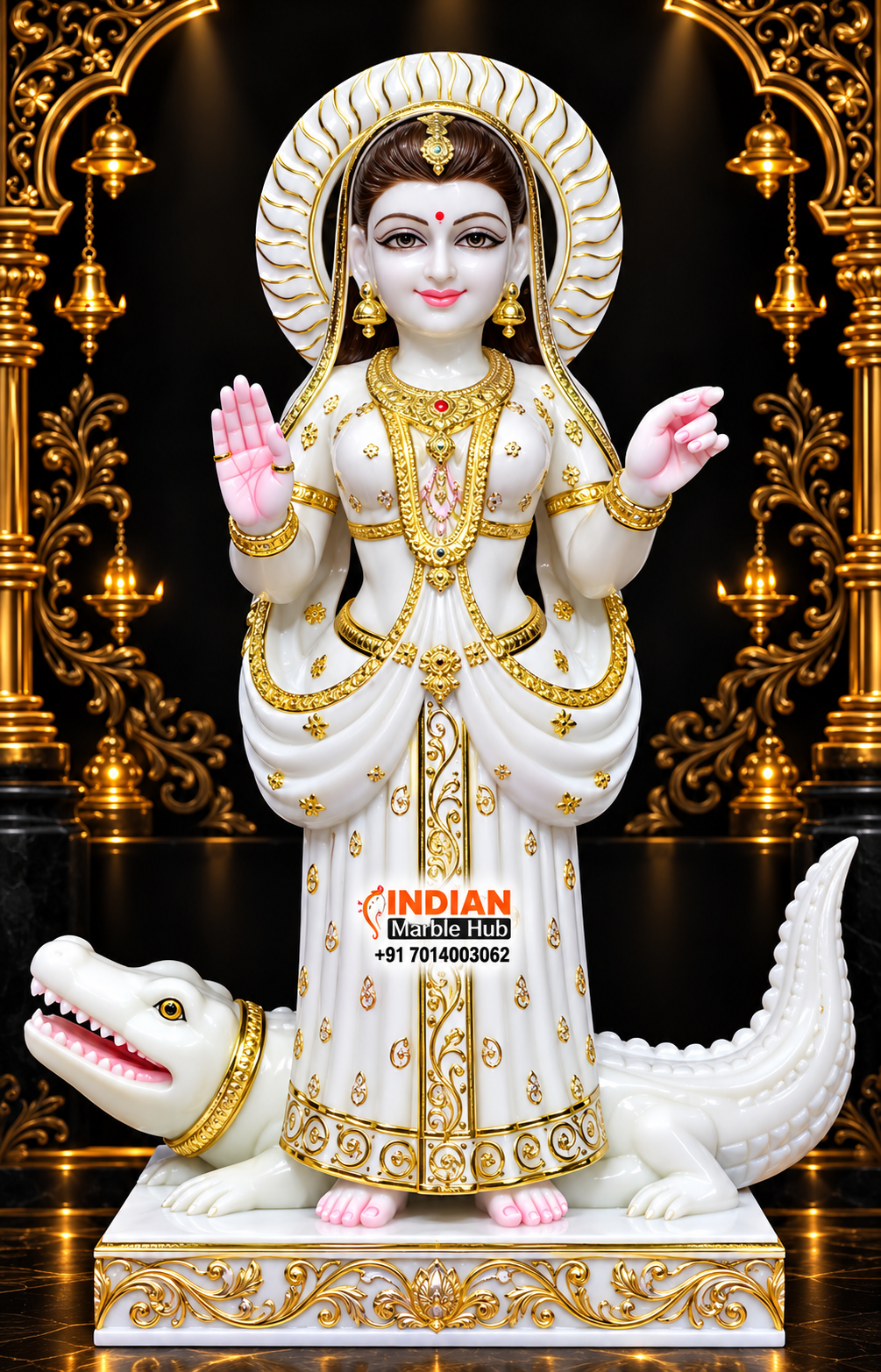 Khodiyar Mata Marble Statue