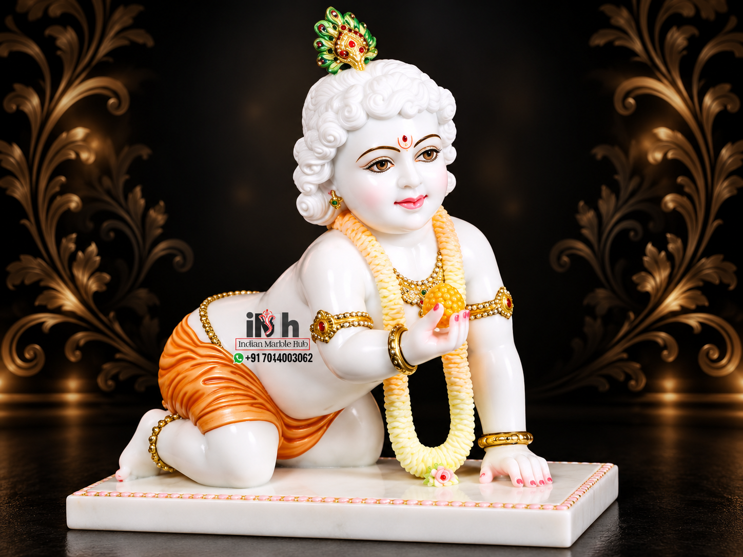 Laddu Gopal Ji Marble Statue