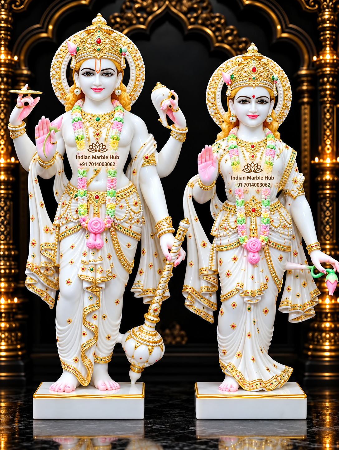 Laxmi Narayan Ji Marble Statue