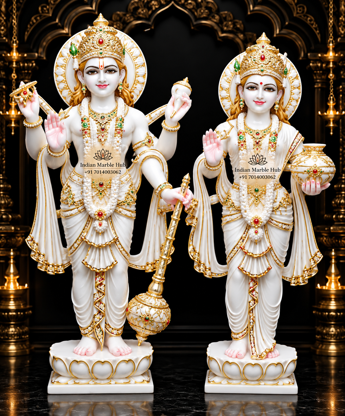 Laxmi Narayan Ji Marble Statue