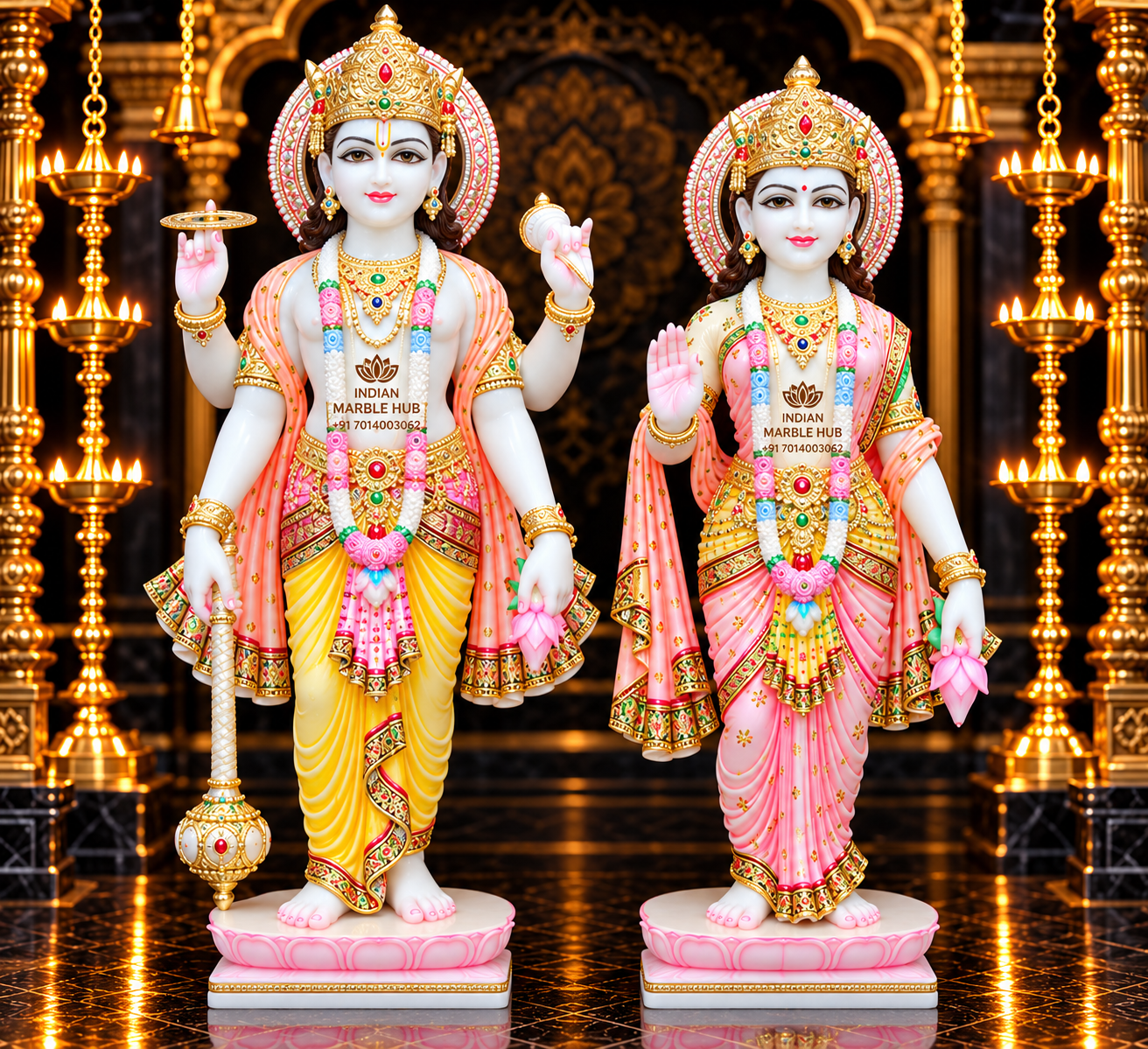 Laxmi Narayan Ji Marble Statue