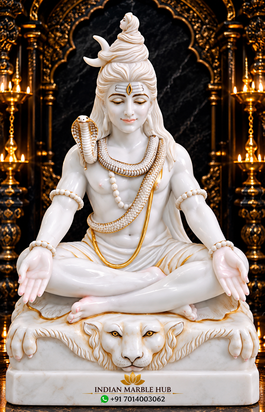 Shiv Ji Marble Statue