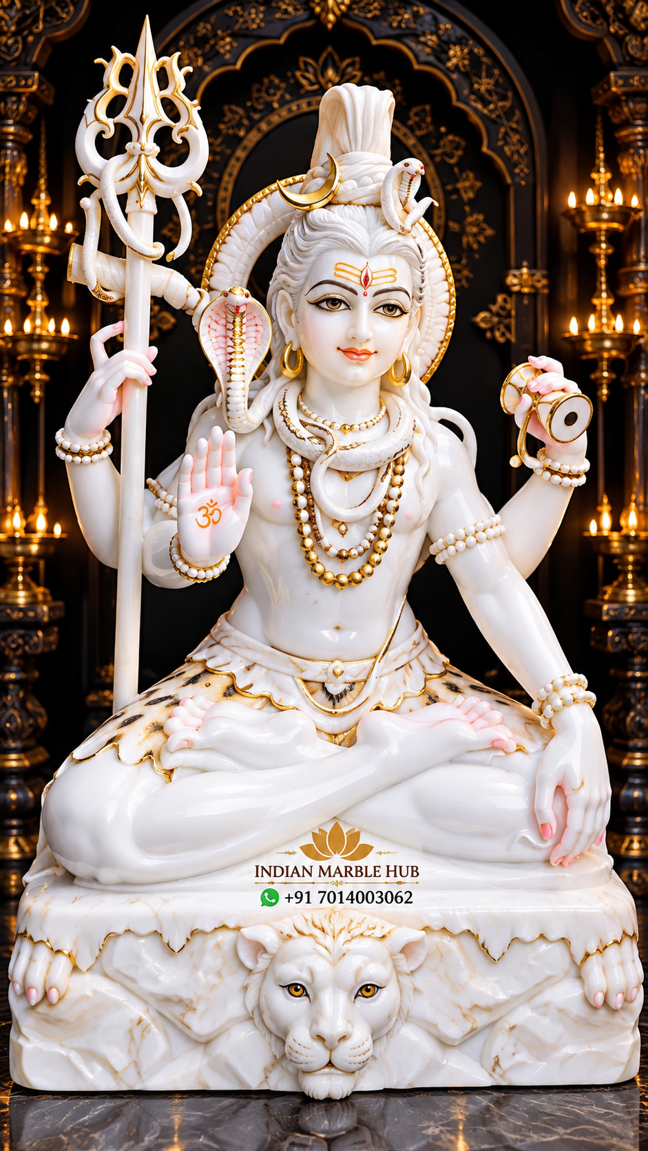 Shiv Ji Marble Statue