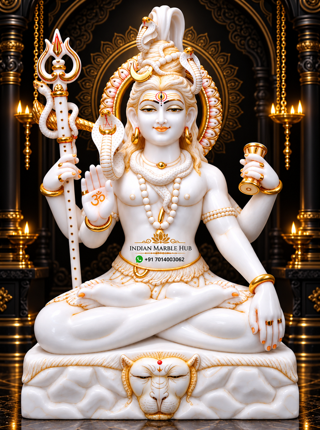 Shiv Ji Marble Statue