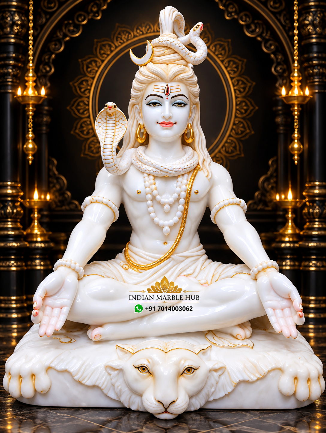 Shiv Ji Marble Statue