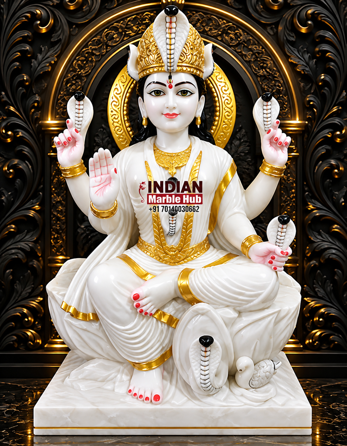 Mansha Mata Marble Statue