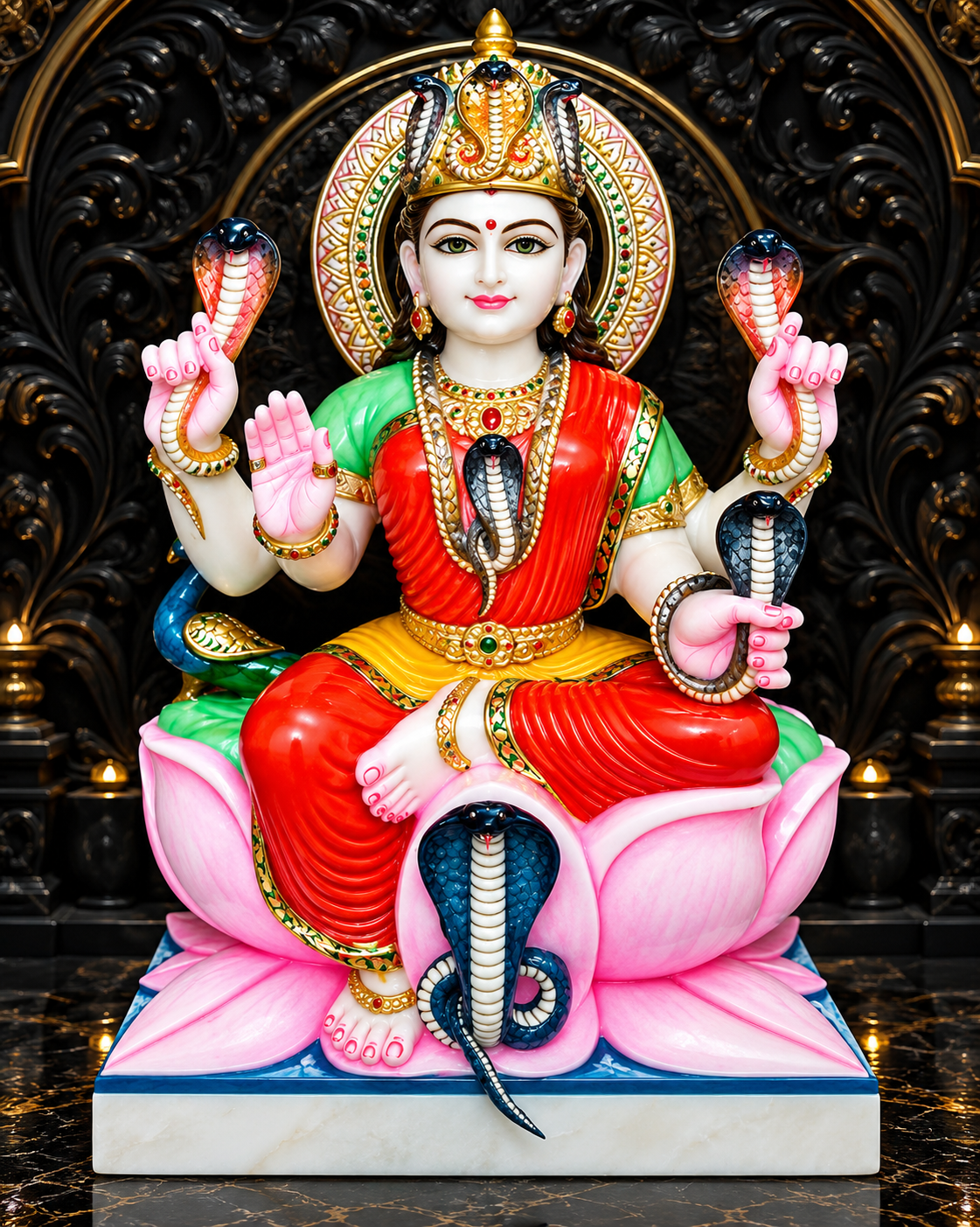 Mansha Mata Marble Statue