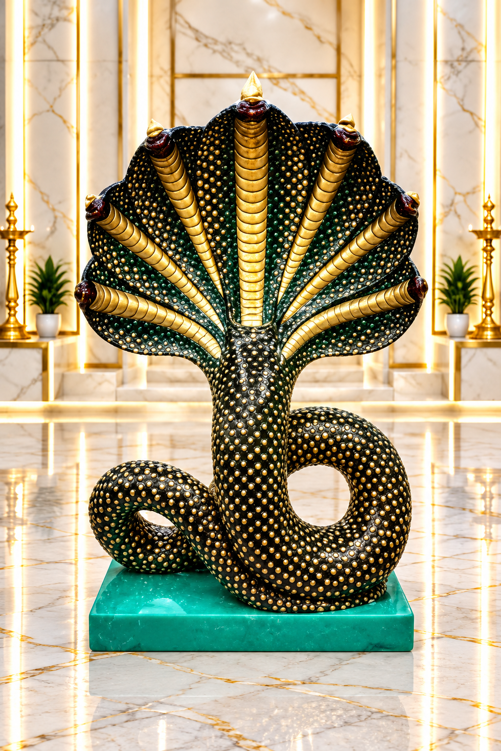 Nag Devta Marble Statue