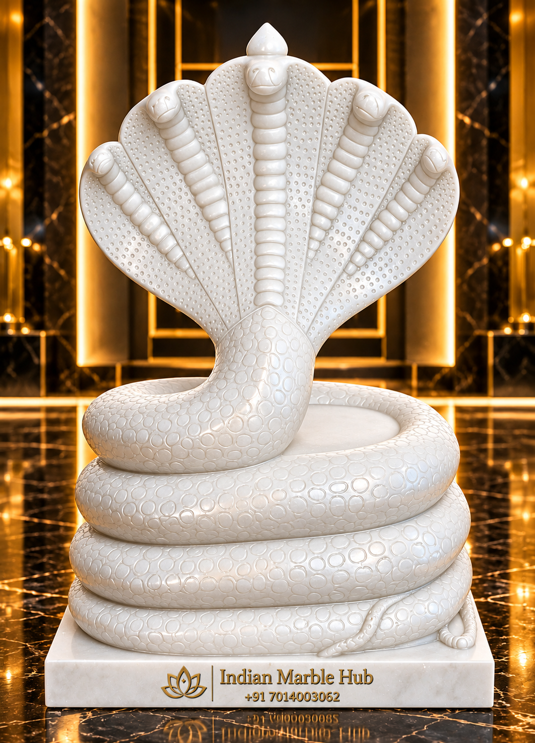 Nag Devta Marble Statue
