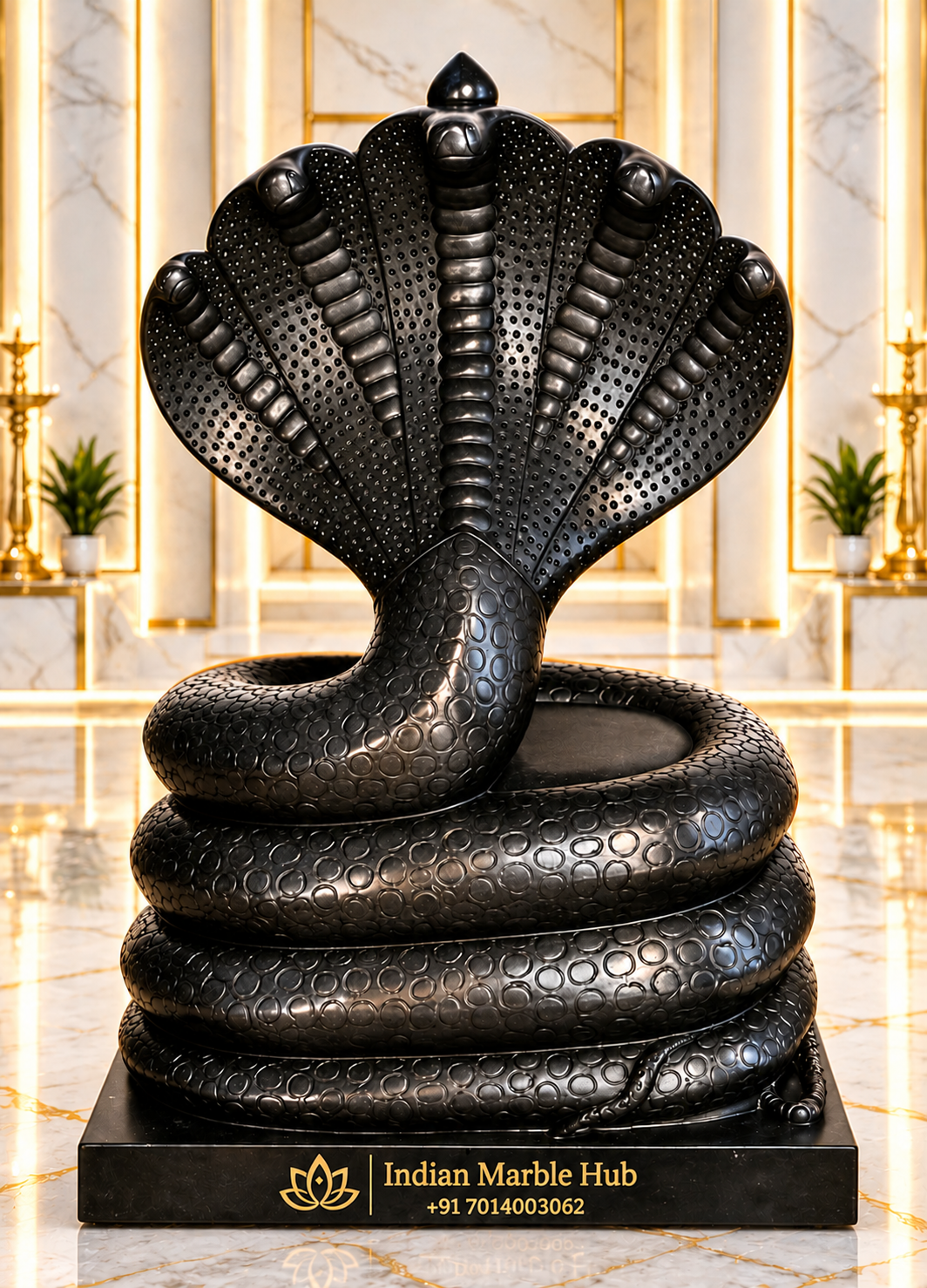 Nag Devta Marble Statue