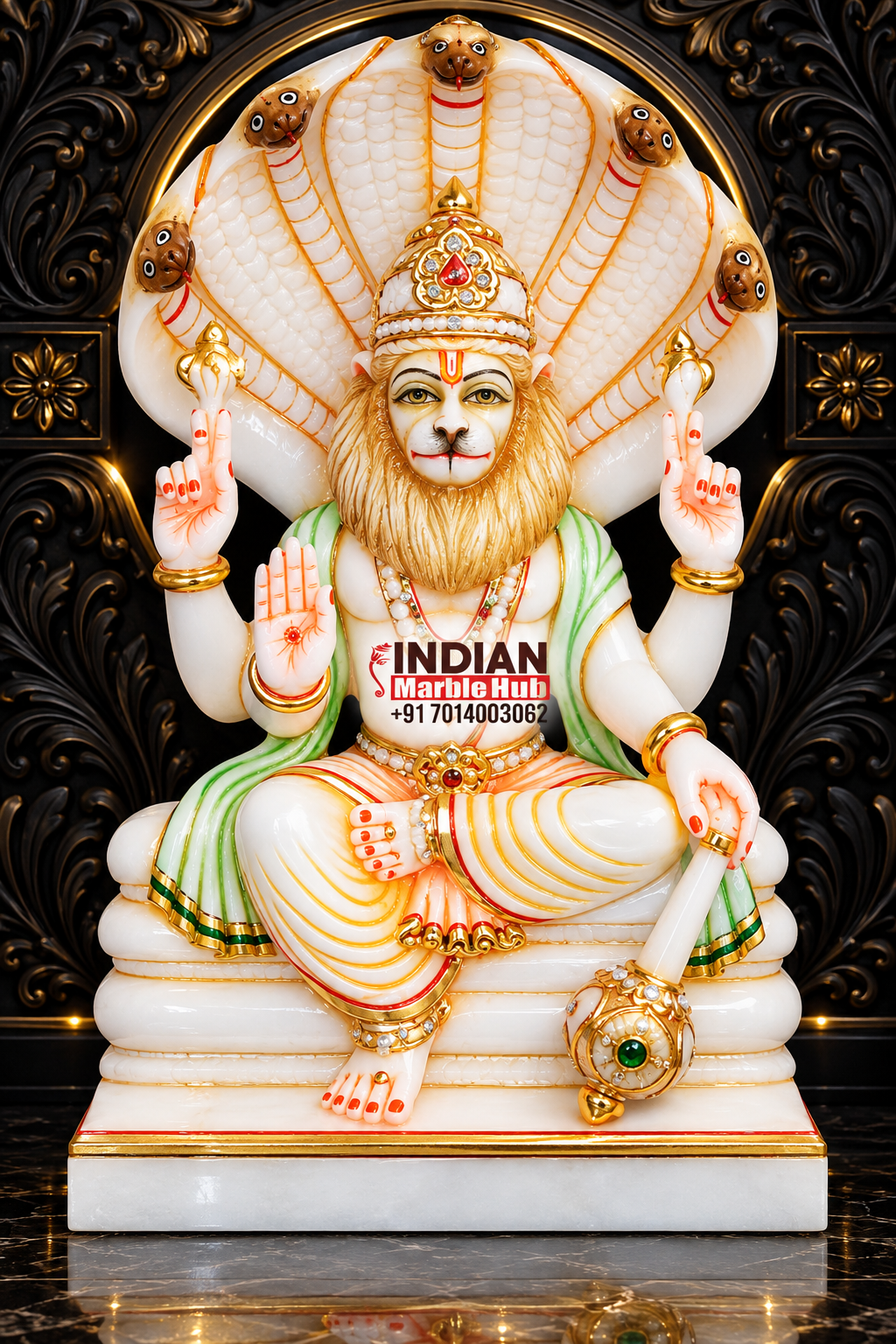 Narshing Ji Marble Statue