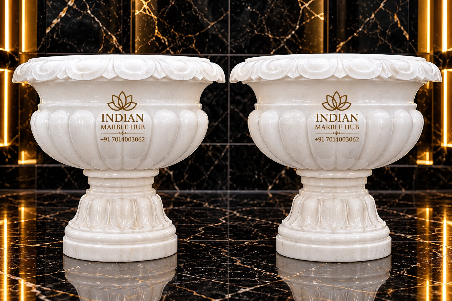Marble Planter Pots