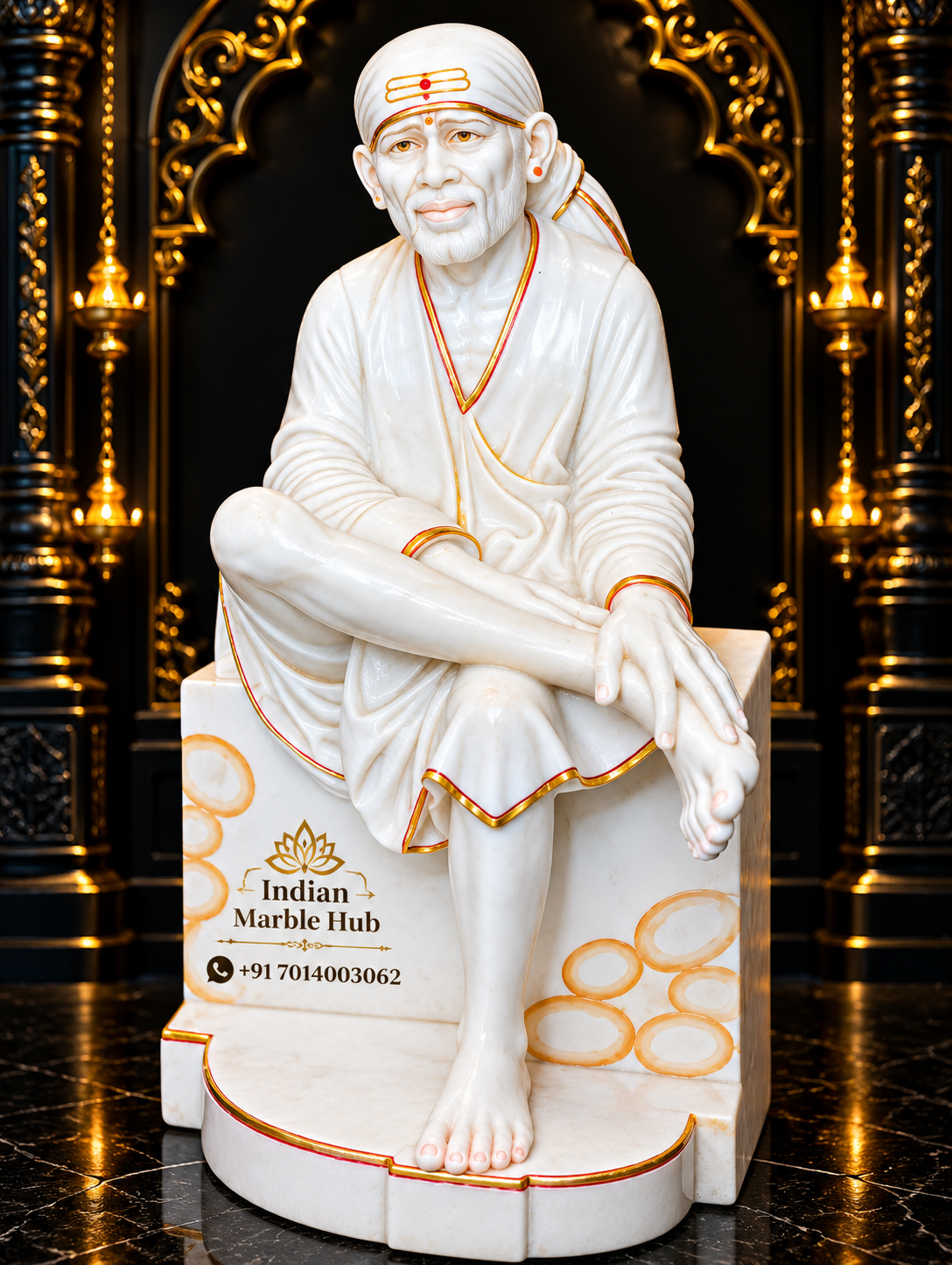Sai Baba Marble Statue