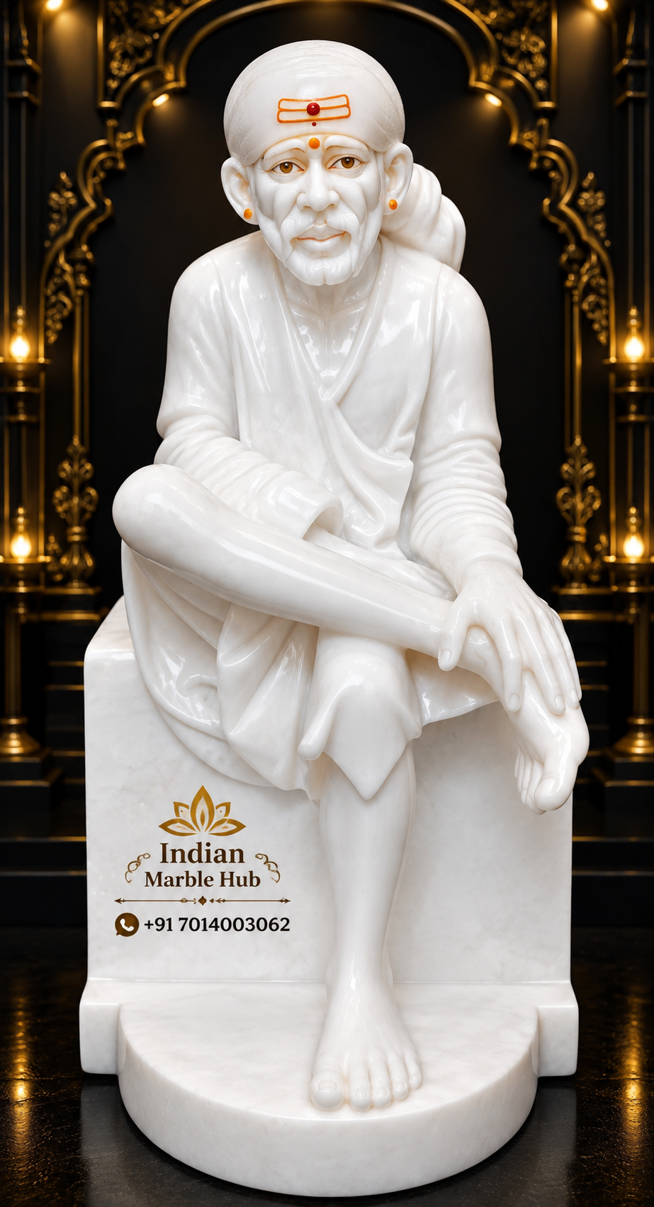 Sai Baba Marble Statue