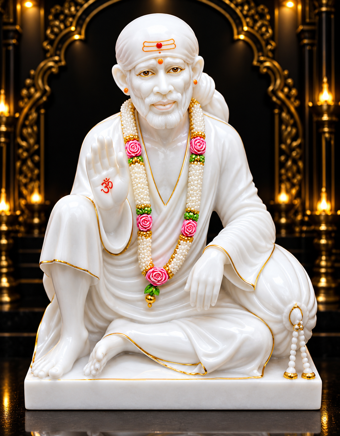 Sai Baba Marble Statue