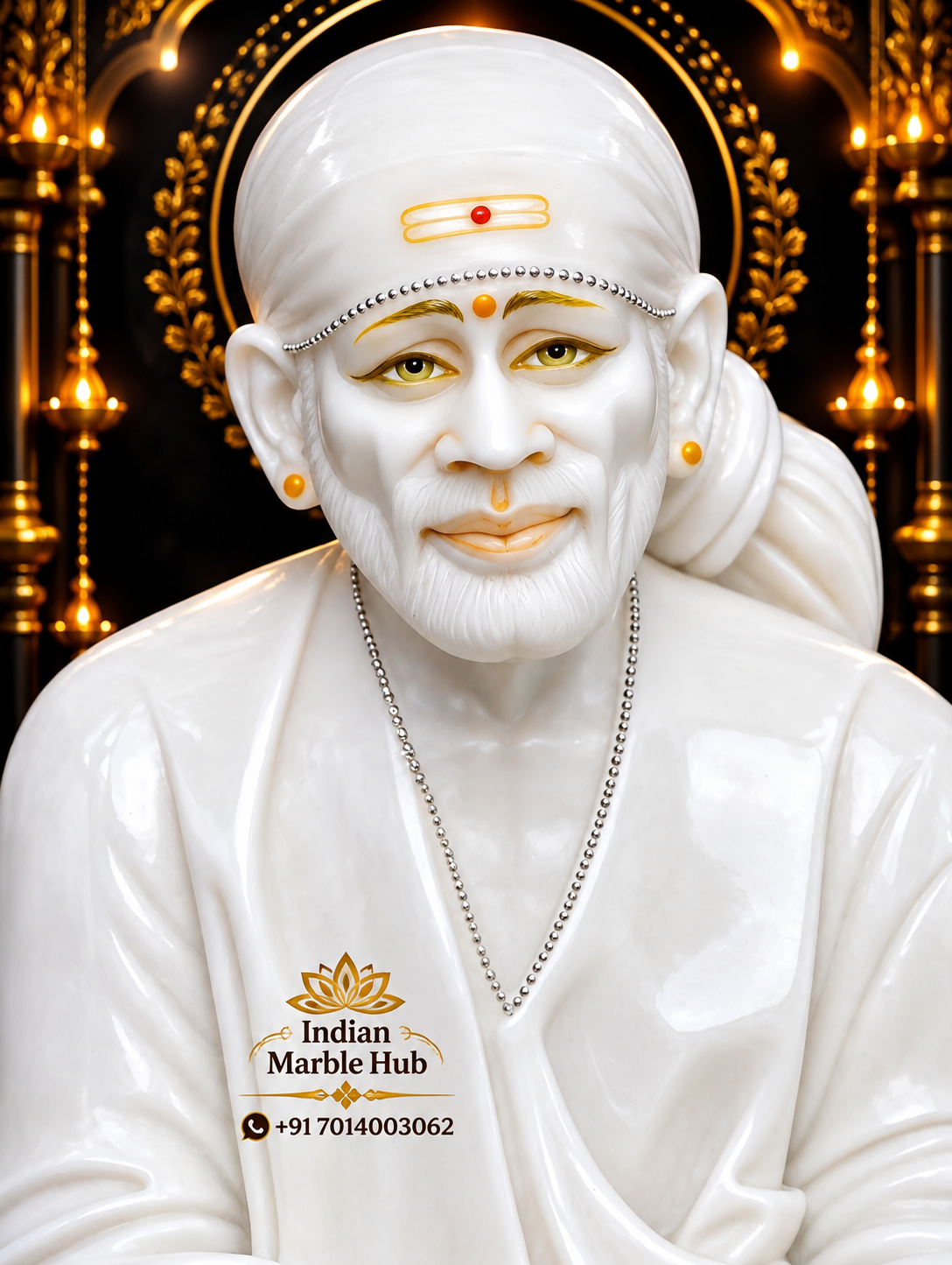 Sai Baba Marble Statue