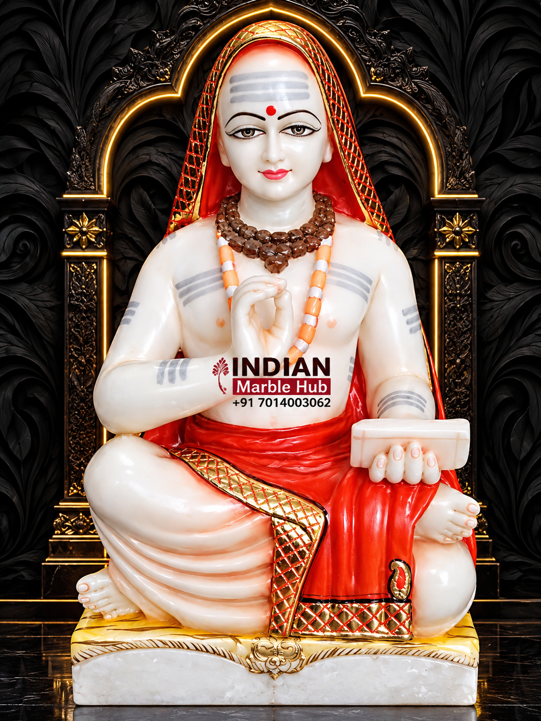 Shankrachariya Ji Marble Statue