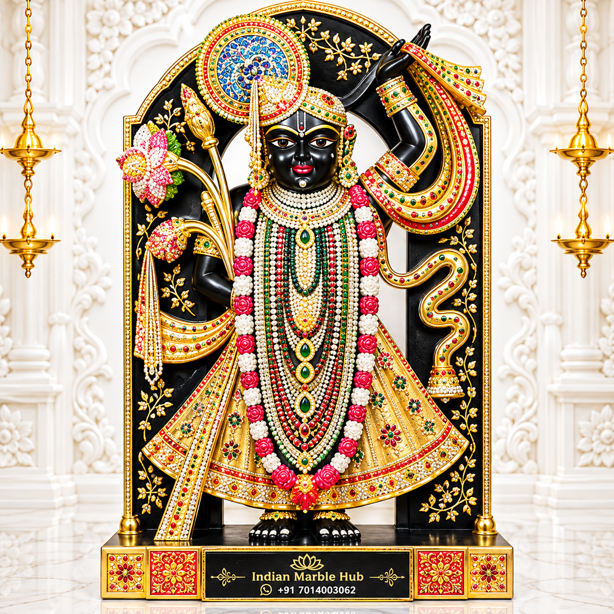 Shrinath Ji Marble Statue