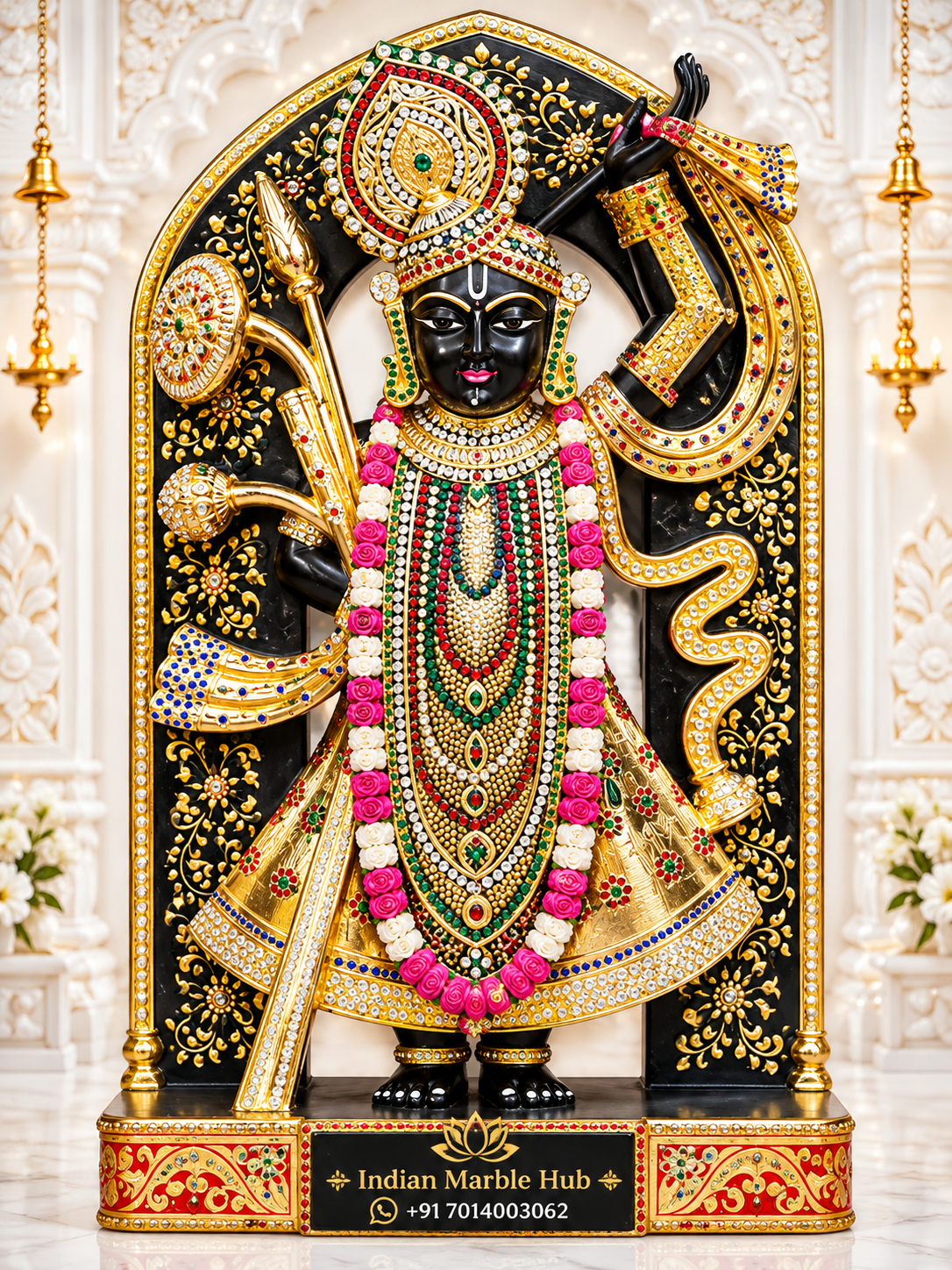 Shrinath Ji Marble Statue