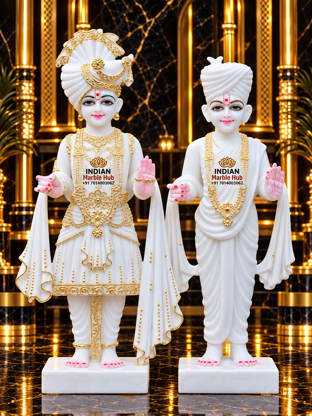 Swami Narayan Ji Marble Statue