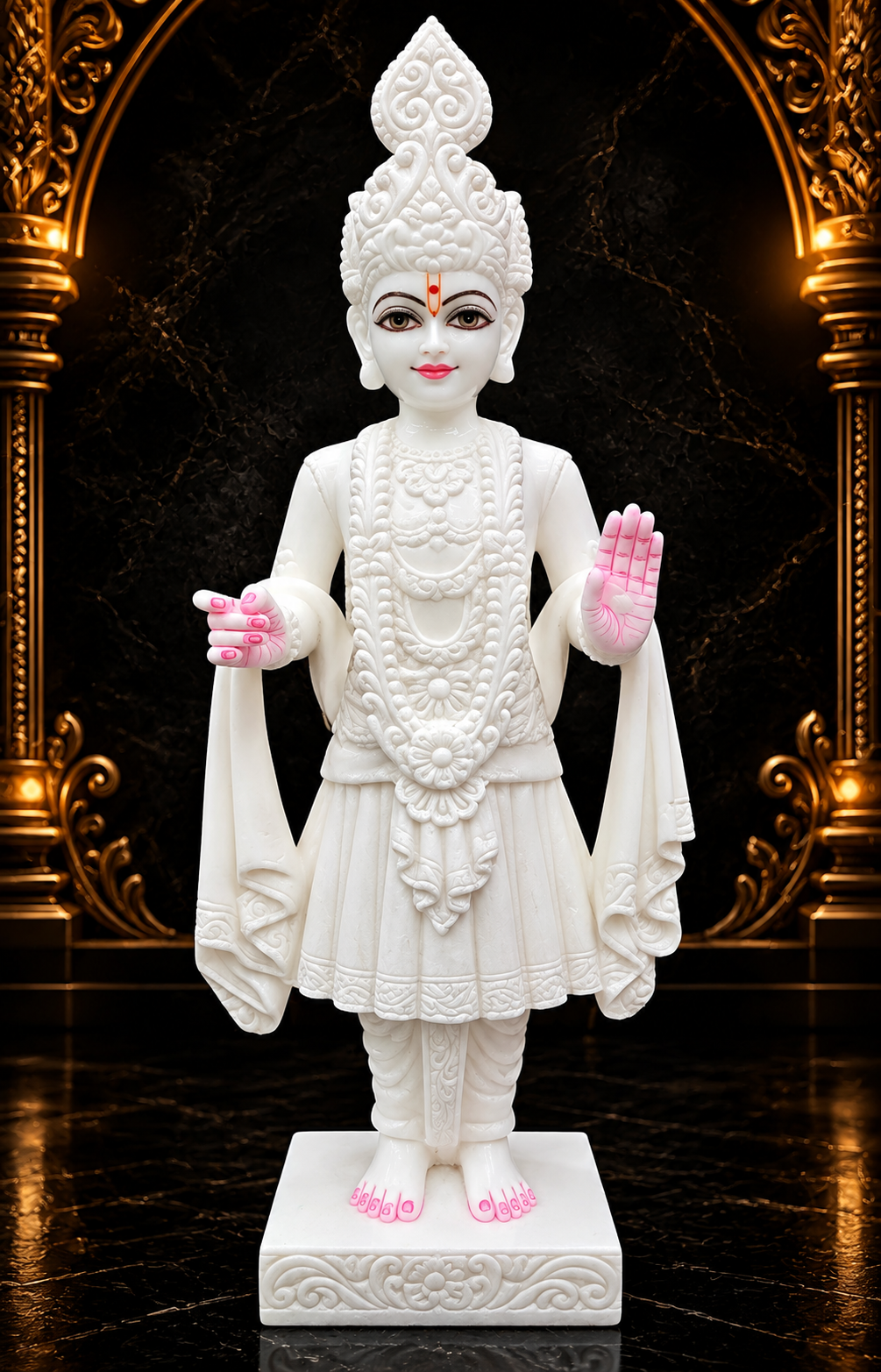 Swami Narayan Ji Marble Statue