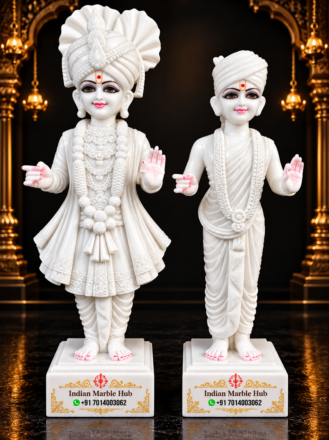Swami Narayan Ji Marble Statue