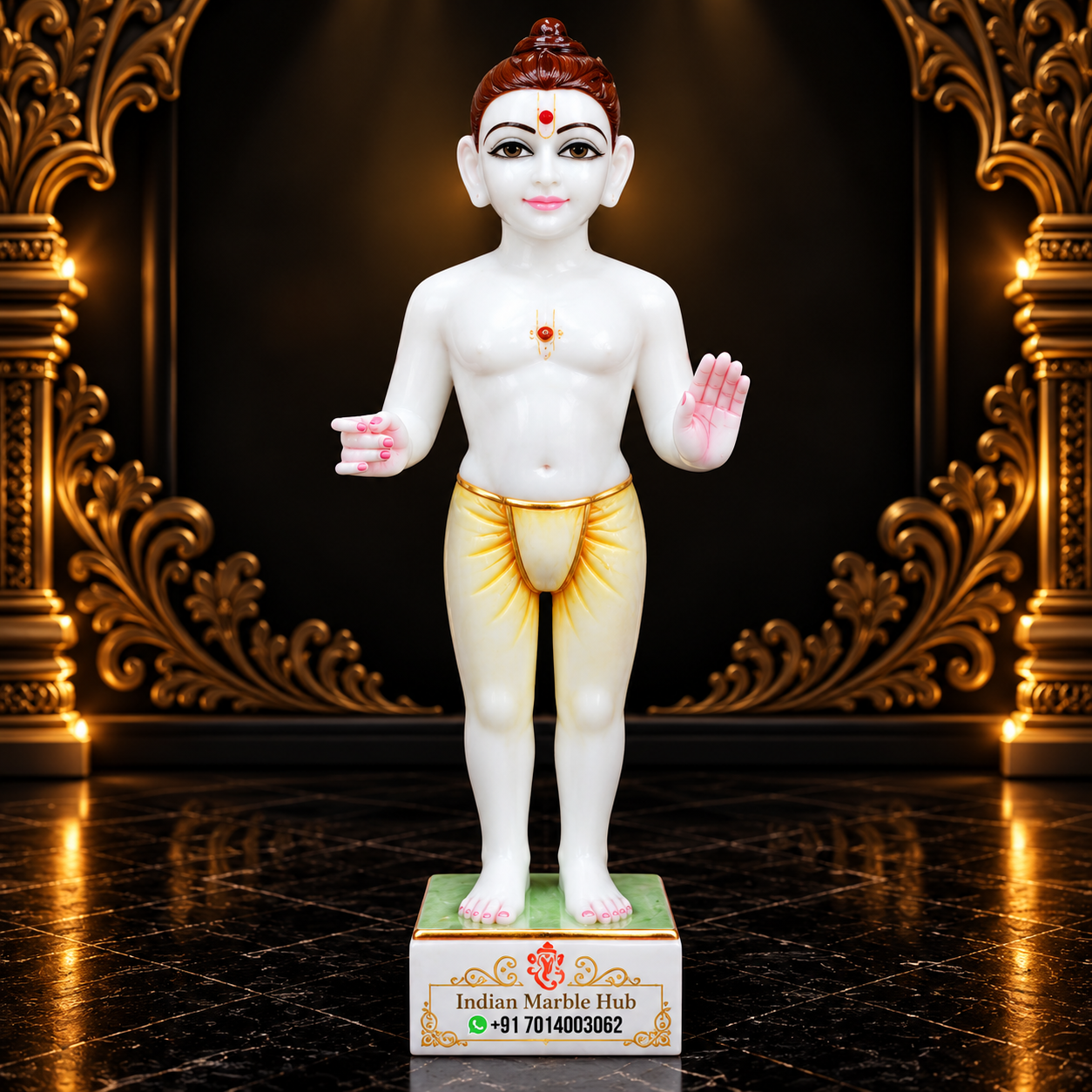 Swami Narayan Ji Marble Statue