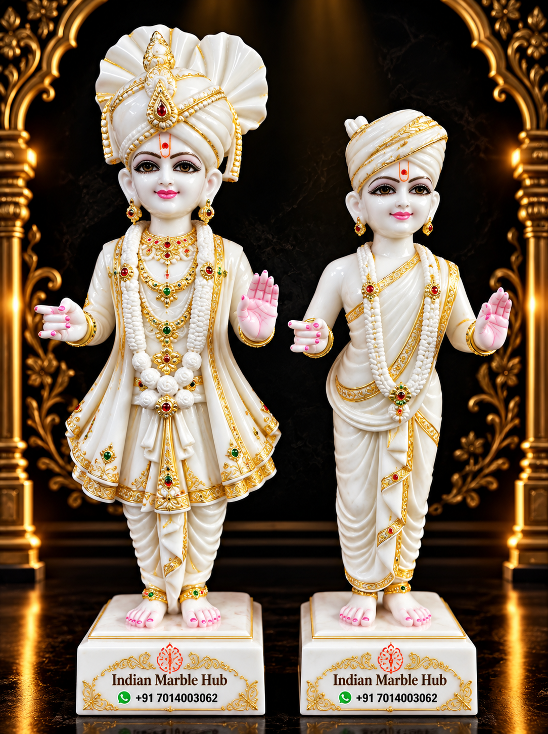 Swami Narayan Ji Marble Statue