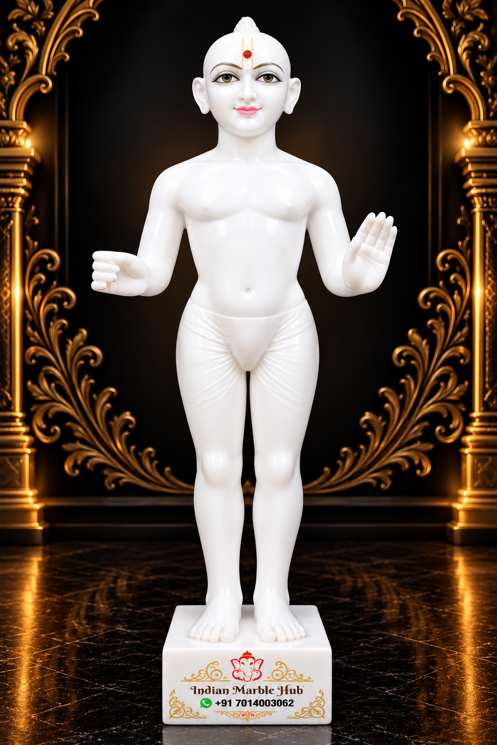 Swami Narayan Ji Marble Statue