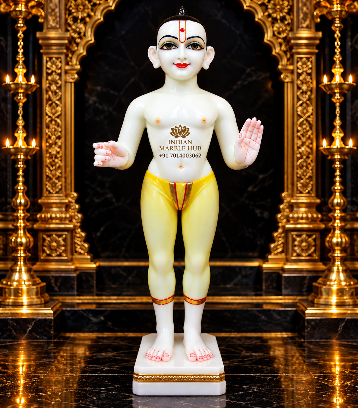 Swami Narayan Ji Marble Statue
