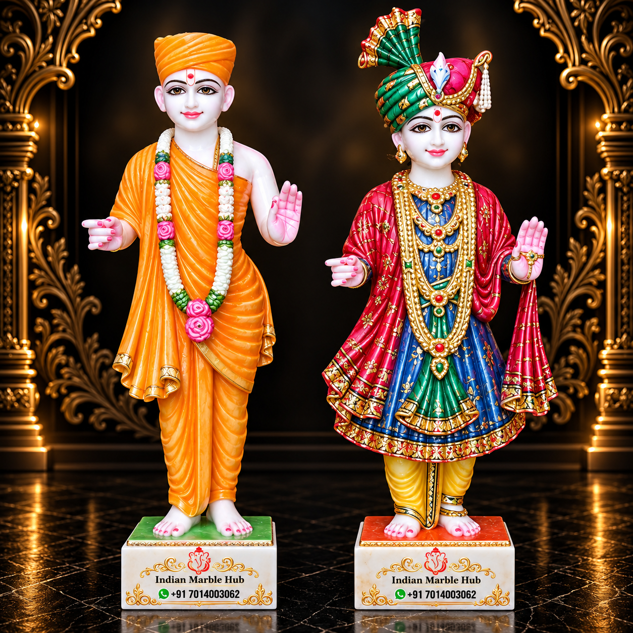 Swami Narayan Ji Marble Statue